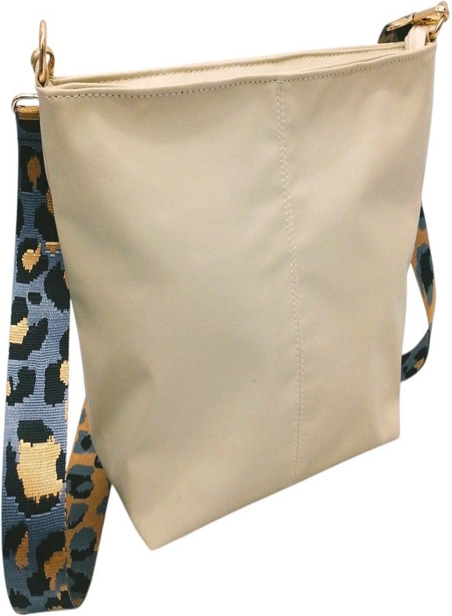 Poorak Beige Sling Bag with Detachable Grey Belt for Girls & Women - Image 4